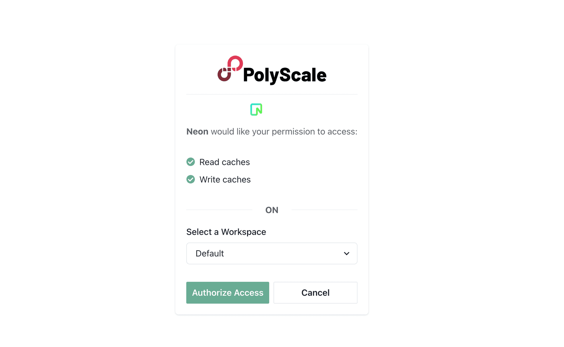 PolyScale authorize access