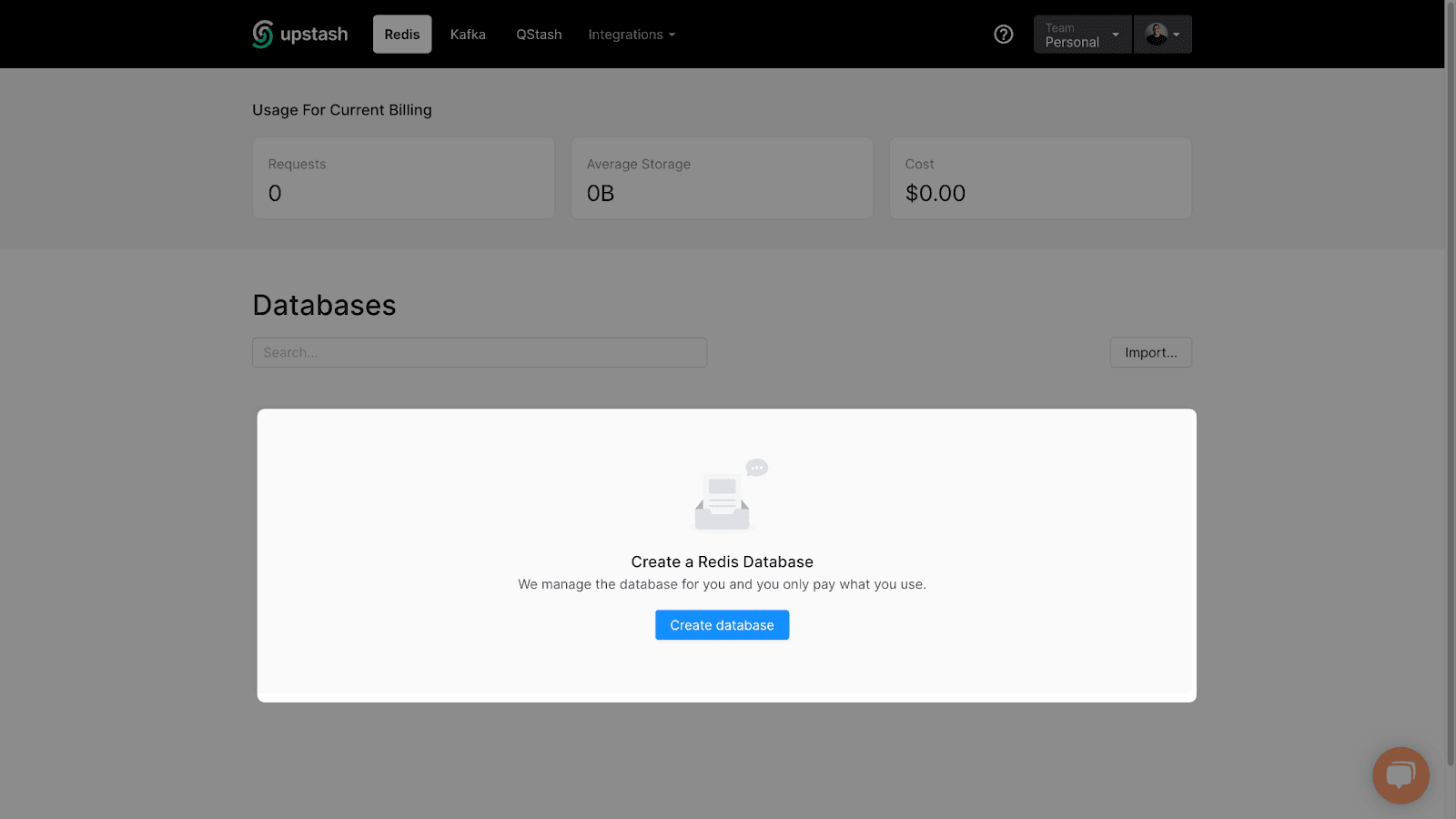 Create database